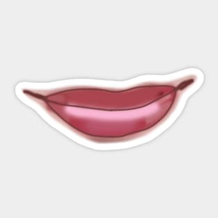 Pink Lips Smile Sticker